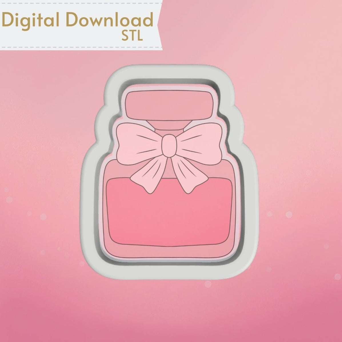 Perfume Bottle Cookie Cutter STL — The Cookie Countess