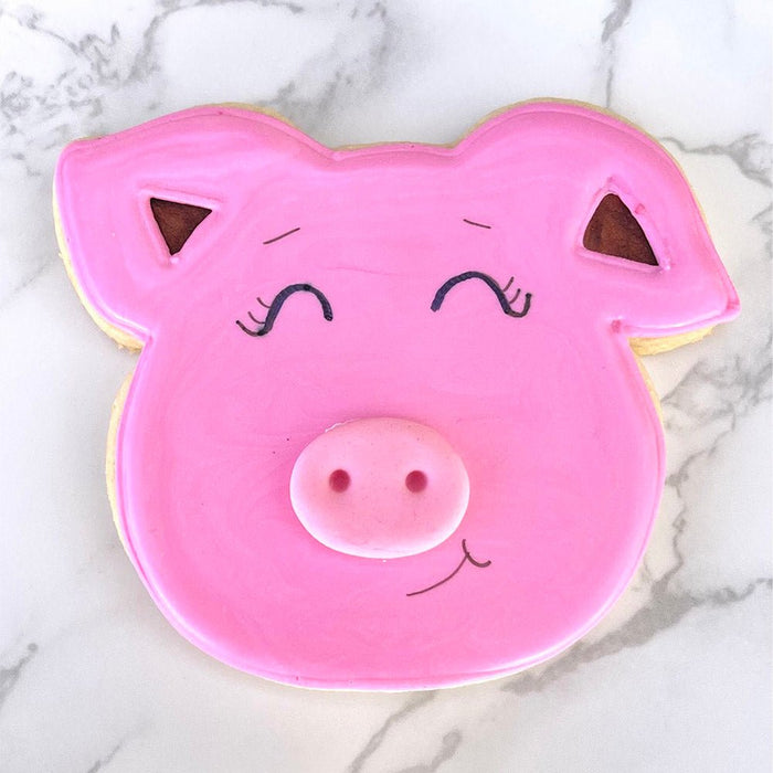 Pig Face Cookie Cutter, 4" — The Cookie Countess