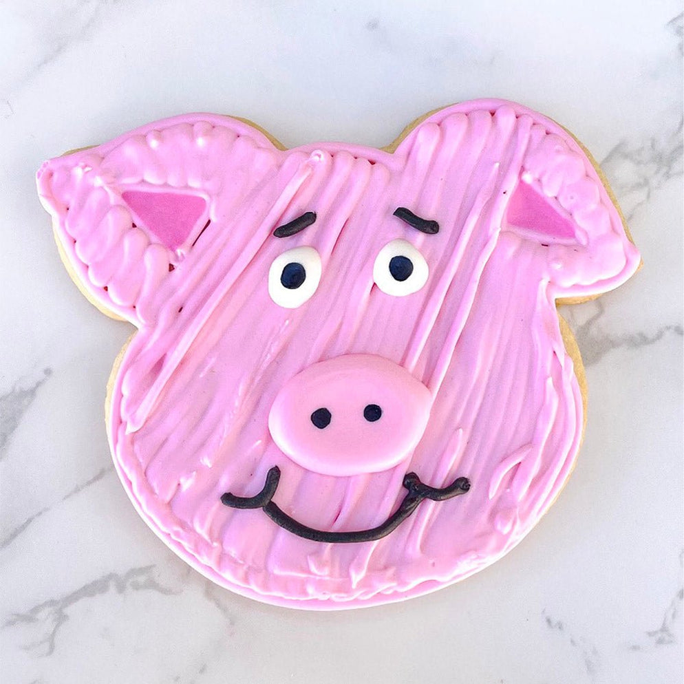Pig Face Cookie Cutter, 4" — The Cookie Countess