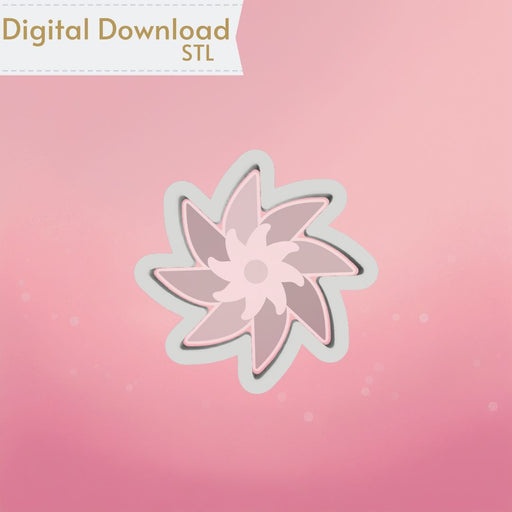 Pinwheel Cookie Cutter STL - The Cookie Countess