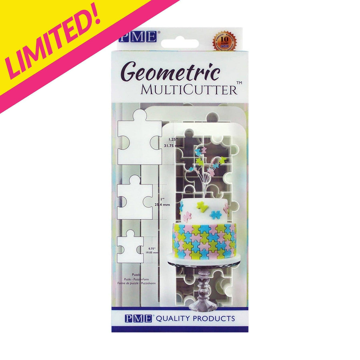 PME Fondant Geometric Multicutter-Puzzle Large GMC153