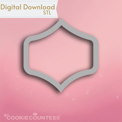 Portsmouth Plaque Cookie Cutter STL - The Cookie Countess