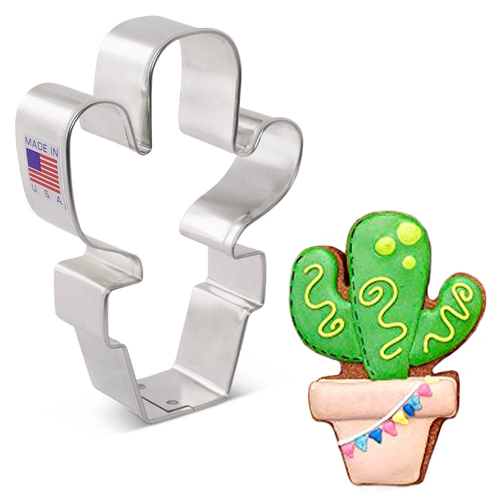 Potted Cactus Cookie Cutter