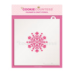 Pretty Snowflake Stencil — The Cookie Countess
