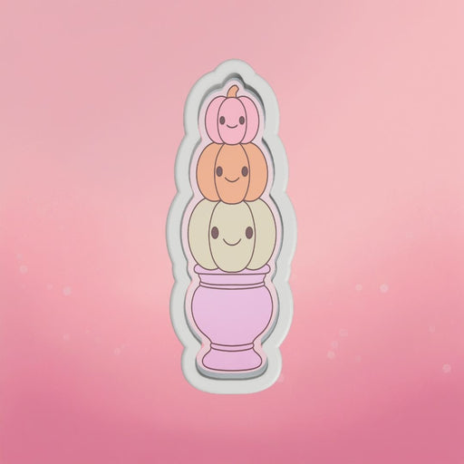 Pumpkins on Urn Cookie Cutter - The Cookie Countess