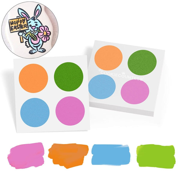 Cookie Countess PYO Edible Paint Palettes 36-Pack - Bright Colors For Decorating Cookies