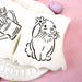 Rabbit with Flower PYO Stencil - The Cookie Countess