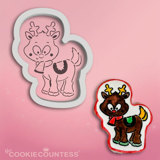 Reindeer Cookie Cutter STL - The Cookie Countess