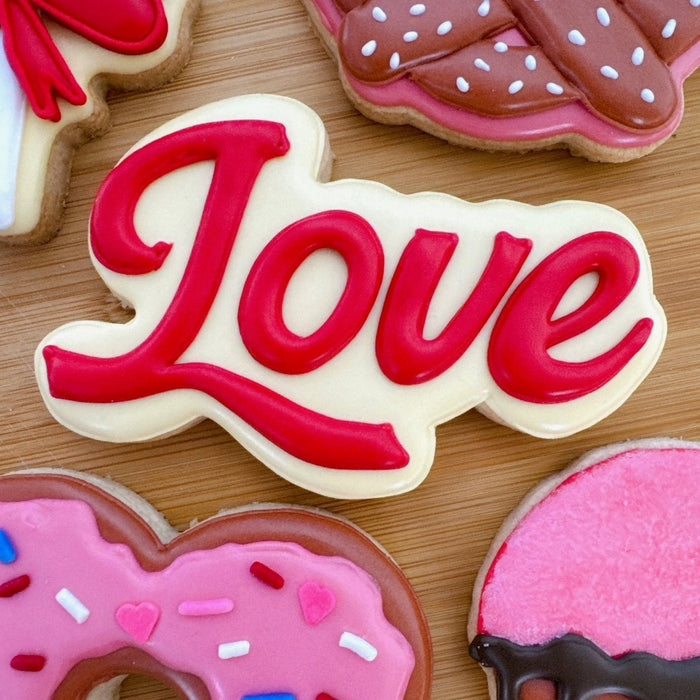 Retro Love Cookie Cutter — The Cookie Countess