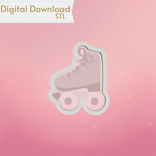 Roller Skates Cookie Cutter STL - The Cookie Countess