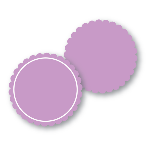 Round Scallop Backer - 5" - The Cookie Countess