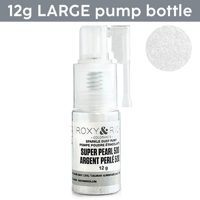 Roxy & Rich Sparkle Dust 12g with arm pump Hybrid Sparkle Pump - Super Pearl