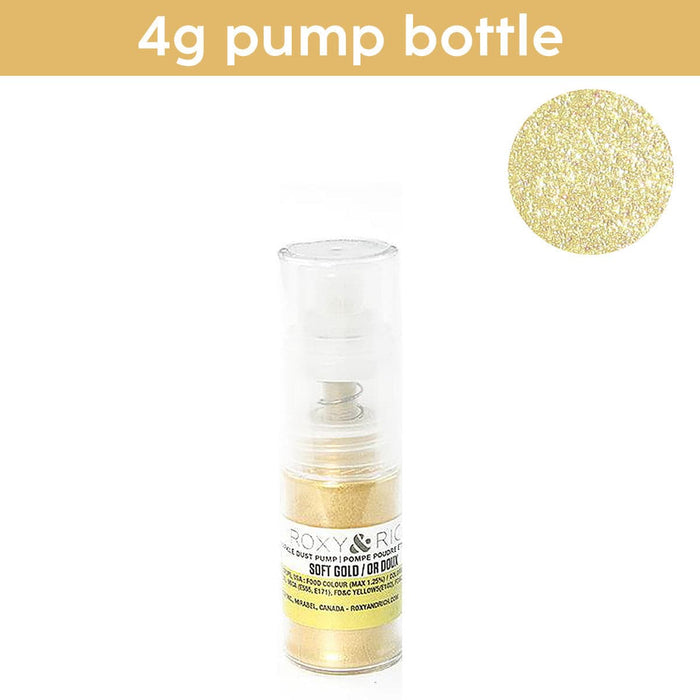 Roxy & Rich Sparkle Dust 4g with pump Hybrid Sparkle Pump - Soft Gold