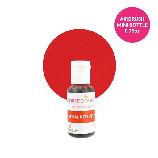 Royal Red Velvet edible airbrush color 0.75oz - MINI SIZE - The Cookie Countess