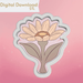 Rudbeckia Flower Cookie Cutter STL - The Cookie Countess