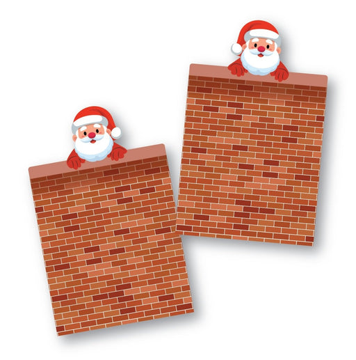 Santa Backer with Rectangle Capsules - Pack of 25 - The Cookie Countess