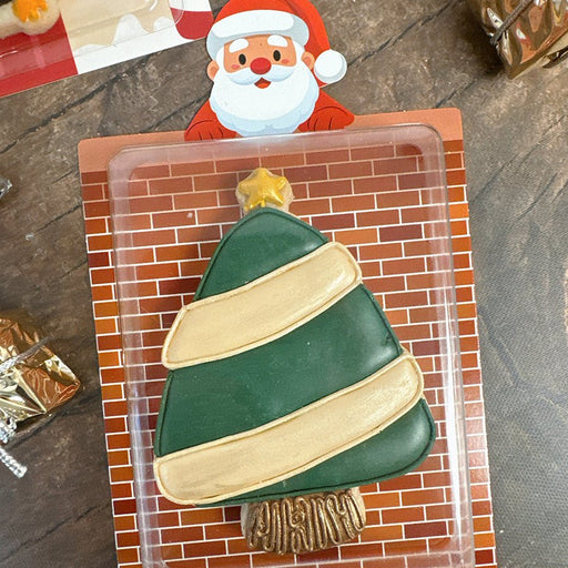 Santa Backer with Rectangle Capsules - Pack of 25 - The Cookie Countess