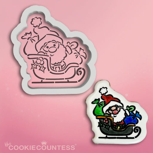 Santa Claus Sleigh Cookie Cutter STL - The Cookie Countess