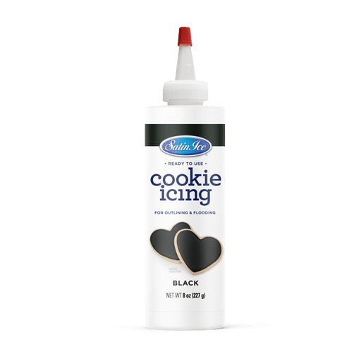 Satin Ice Cookie Icing Black Cookie Icing