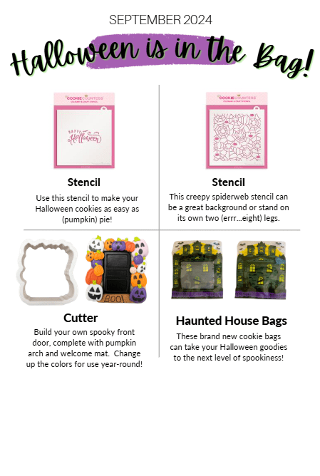 September 2024 Subscription Box " Halloween is in the bag!" - The Cookie Countess