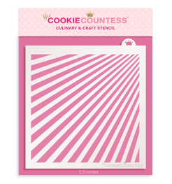 Shining Sunbeams Stencil - The Cookie Countess