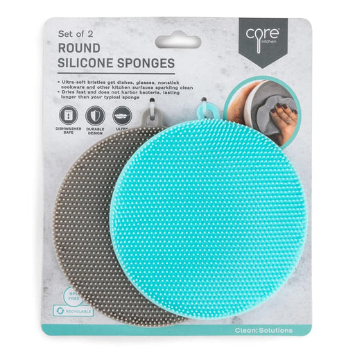 Silicone Mixing Bowl Sponge and Brush Cleaner - Set of 2 - The Cookie Countess