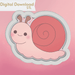 Snail Cookie Cutter STL - The Cookie Countess