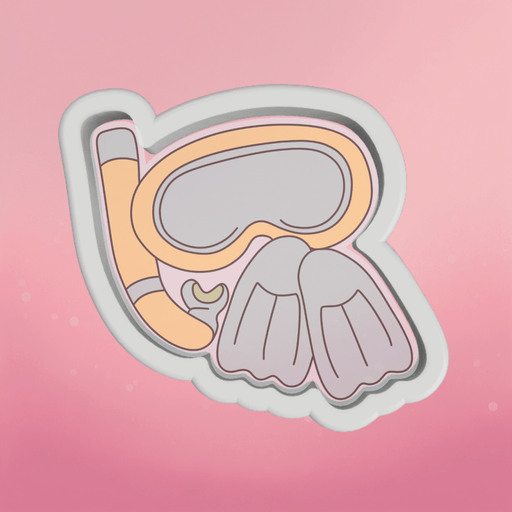 Snorkel and Flippers Cookie Cutter - The Cookie Countess