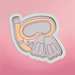 Snorkel and Flippers Cookie Cutter - The Cookie Countess