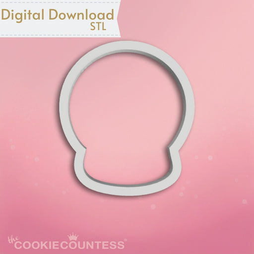 Snow Globe Scene Cookie Cutter STL - The Cookie Countess
