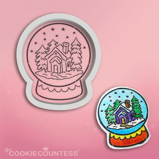 Snow Globe Scene Cookie Cutter STL - The Cookie Countess