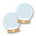 Snowglobe Backer with Round Capsules - Pack of 25 - The Cookie Countess