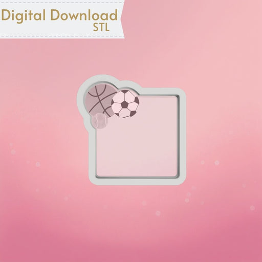 Sports Plaque Cookie Cutter STL - The Cookie Countess