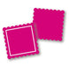 Square Scallop Backer and Capsules - Pack of 25 - The Cookie Countess