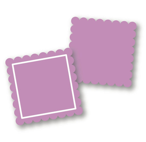 Square Scallop Backer and Capsules - Pack of 25 - The Cookie Countess