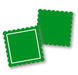 Square Scallop Backer and Capsules - Pack of 25 - The Cookie Countess