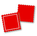 Square Scallop Backer and Capsules - Pack of 25 - The Cookie Countess