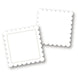 Square Scallop Backer and Capsules - Pack of 25 - The Cookie Countess