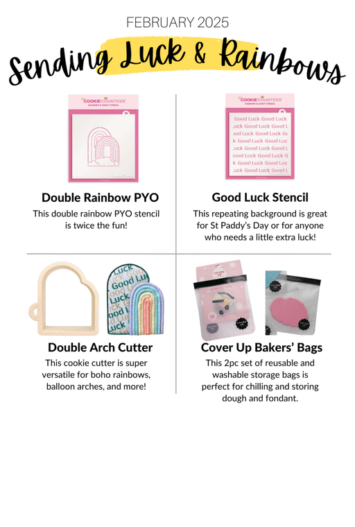 Subscription Box February 2025 " Luck & Rainbows" - The Cookie Countess