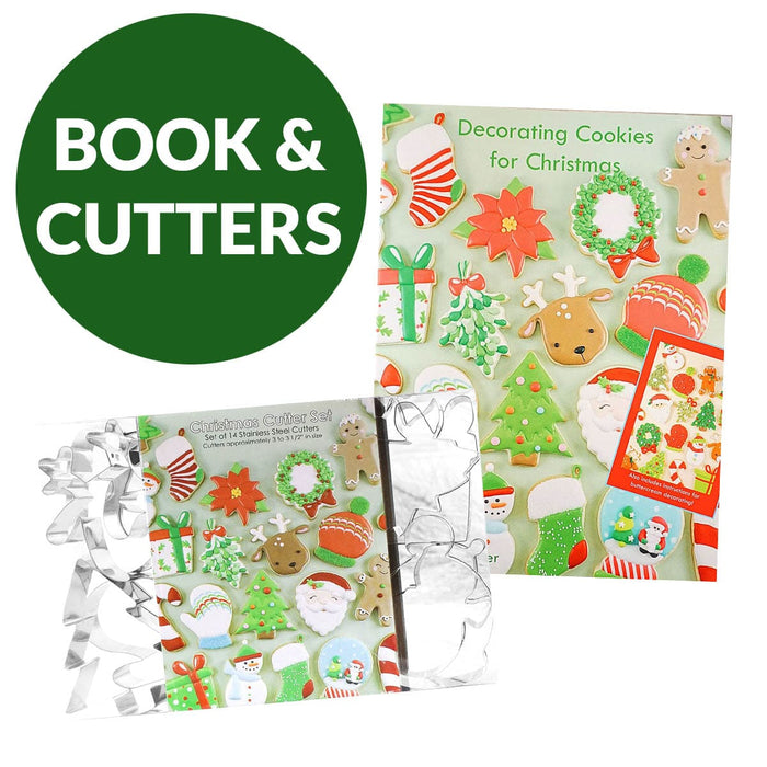 Sweet Elite Book Book and 14 Cutter Set Decorating Cookies for Christmas Booklet, By Autumn Carpenter