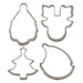 Sweet Elite Cookie Cutter Mini 2" Cookie Cutter set of 4- Christmas