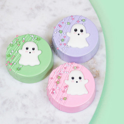 Sweet Elite Sugar Decorations Ghost with Rosy Cheeks Royal Icing Transfer (18pc)