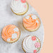 Sweet Elite Sugar Decorations White Flower Royal Icing Edible Cupcake Decorations 36pc