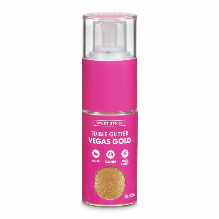 Edible Glitter Pump 10g - Vegas Gold — The Cookie Countess