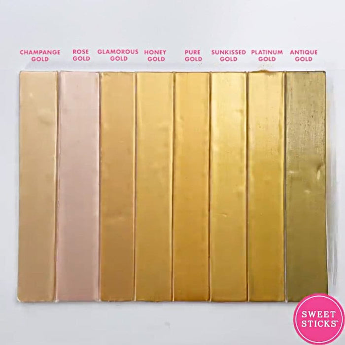 Sweet Sticks - Metallic Glamorous Gold Edible Art Paint - 15ml