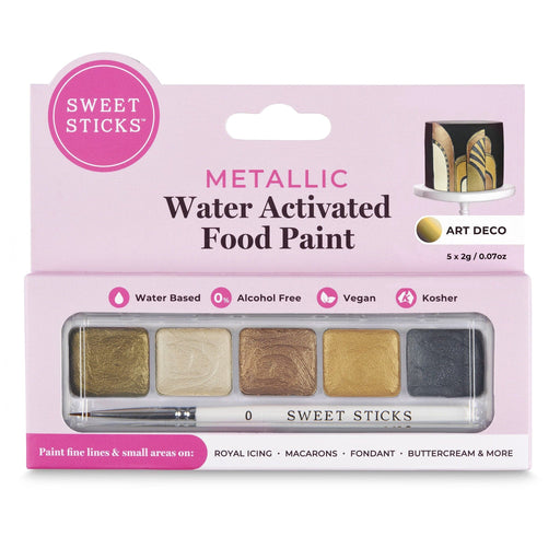 Sweet Sticks Edible Paints Water Activated Food Paint - Art Deco