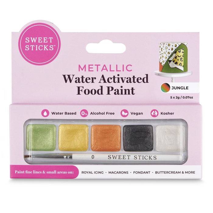 Sweet Sticks Edible Paints Water Activated Food Paint - Jungle