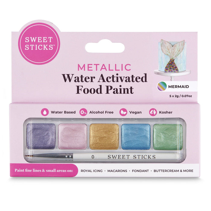 Sweet Sticks Edible Paints Water Activated Food Paint - Mermaid