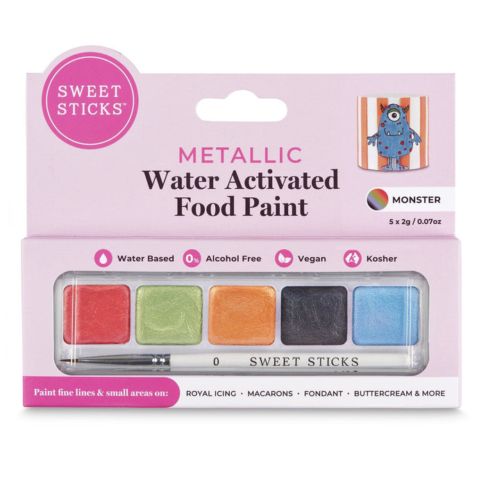 Sweet Sticks Edible Paints Water Activated Food Paint - Monster