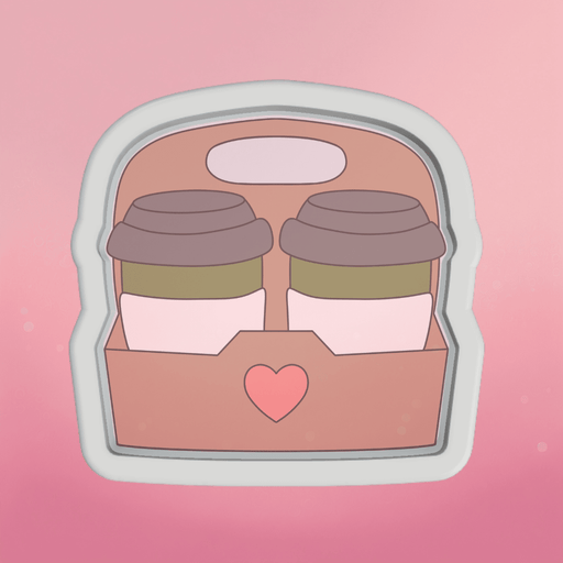 Take Out Cup Holder Cookie Cutter - The Cookie Countess